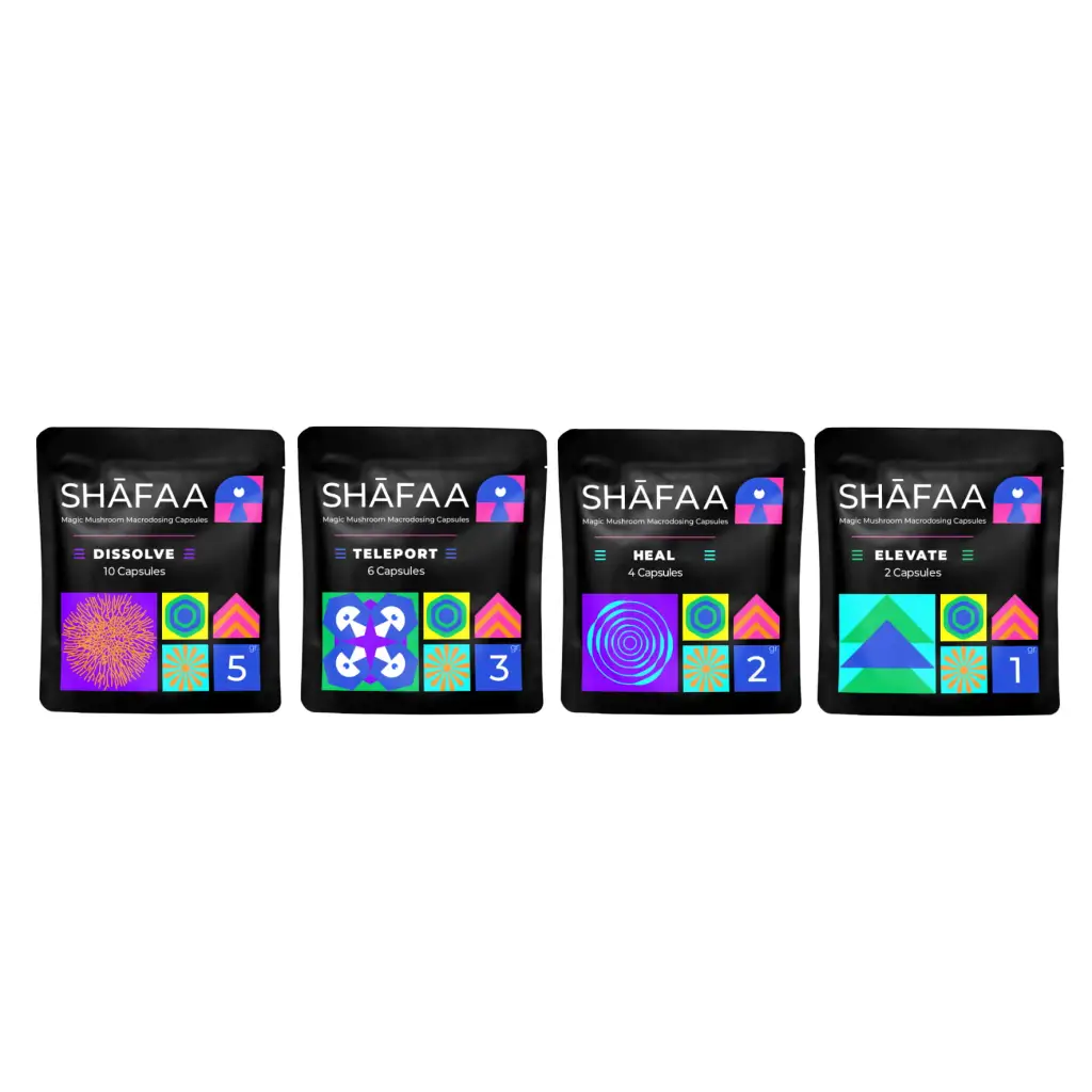 Buy Shafaa Macrodosing Magic Mushroom Capsules Online UK- Shafaa Macrodosing Magic Mushroom Capsules Bottle – Premium Psilocybin Supplement UK